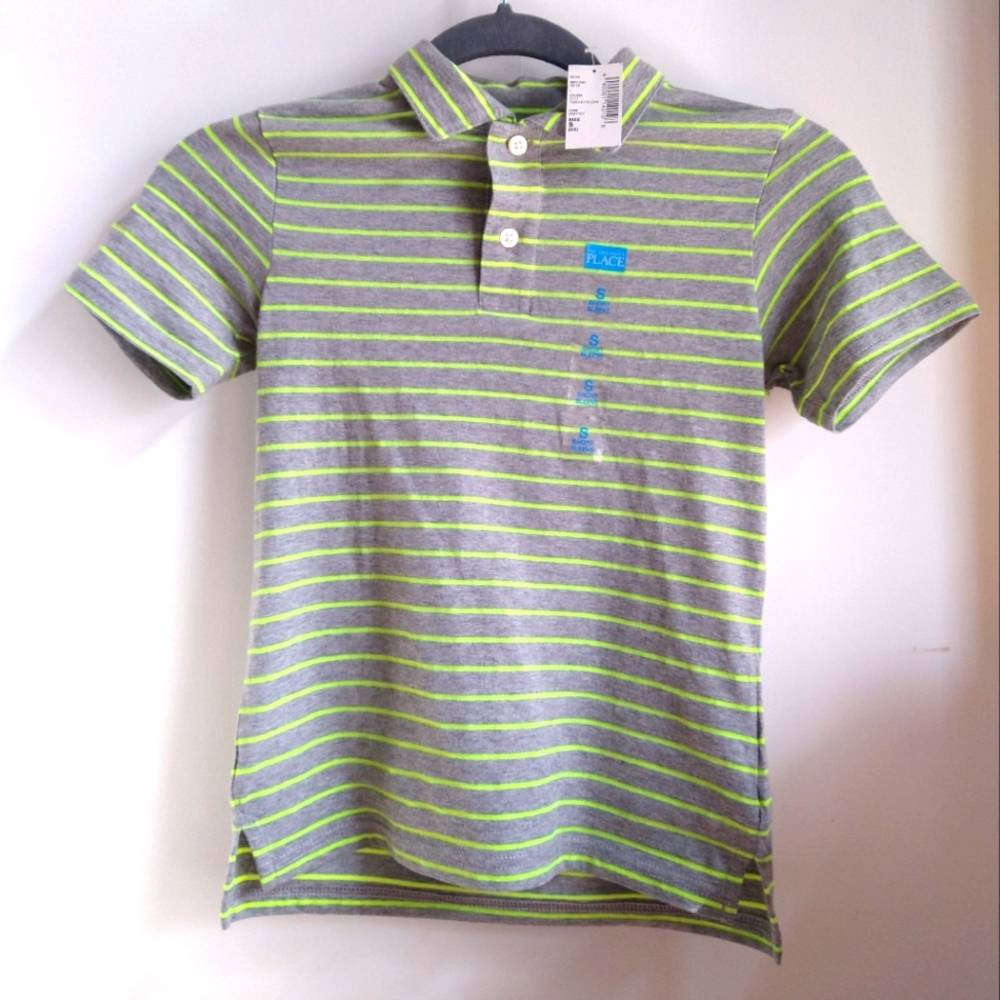 The Children's Place Boys Short Sleeve Striped Polo Shirt